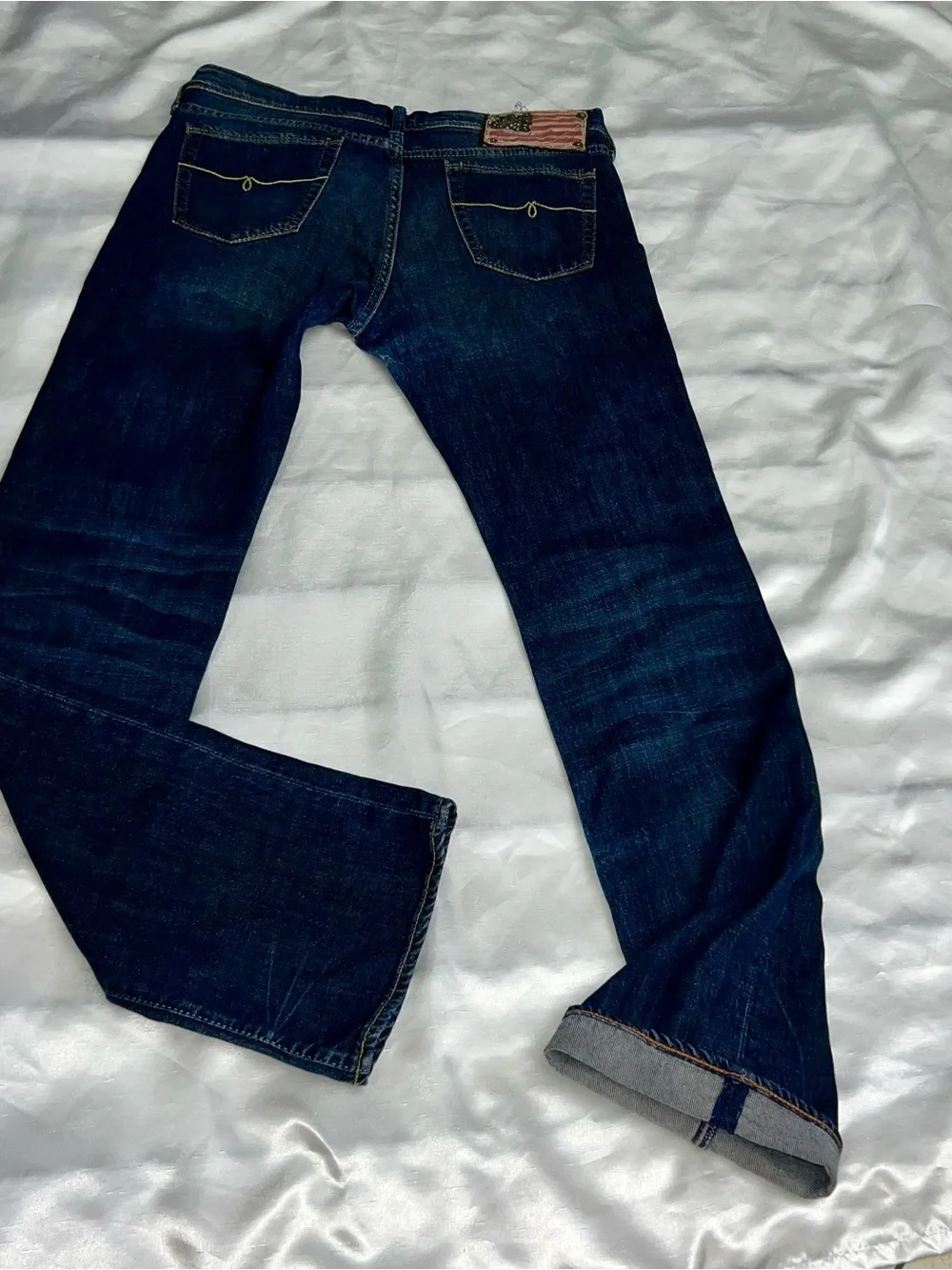Vintage Polo Ralph Lauren women  Jeans with American Flag Patch
